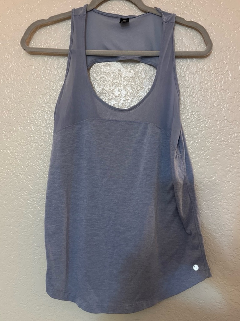 Yogalicious Lavender-Gray Performance Racerback Tank